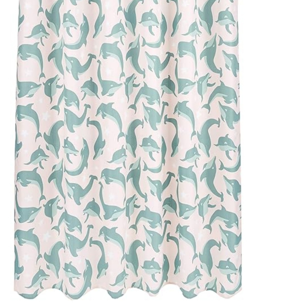 72x72inch fun and playful jumping dolphins microfiber bathroom shower curtain348